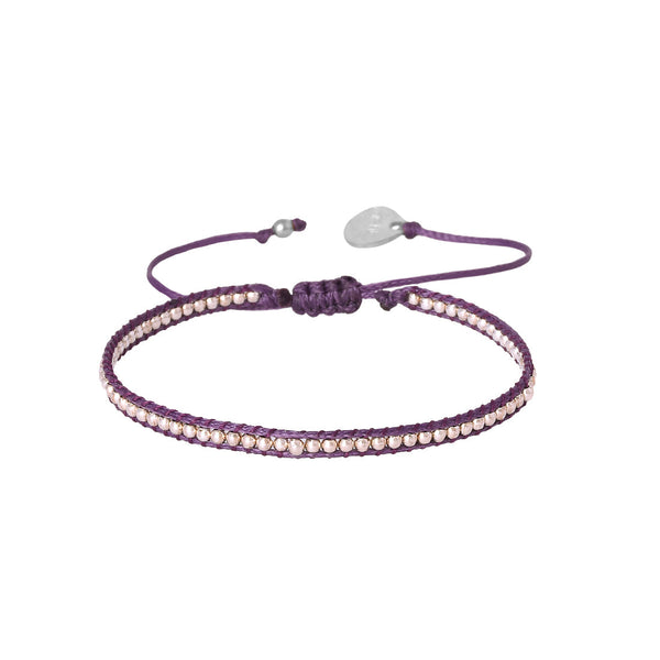 Row Purple Bracelet