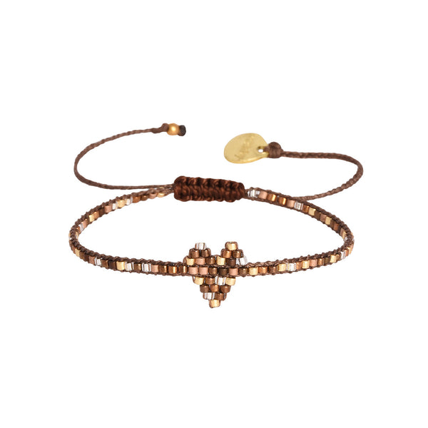 Heartsy Row Brown