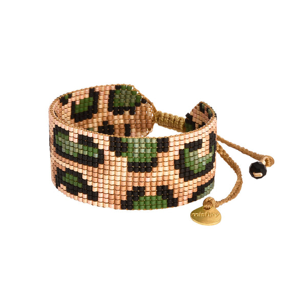 Pulsera mediana Panthera Green Camel