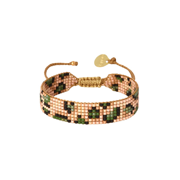 Pulsera pequeña Panthera Green Camel