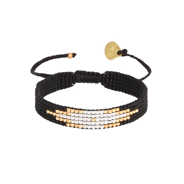 Pulsera extra pequeña negra Peeky