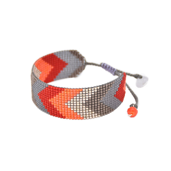 Forward Red/Gray Bracelet