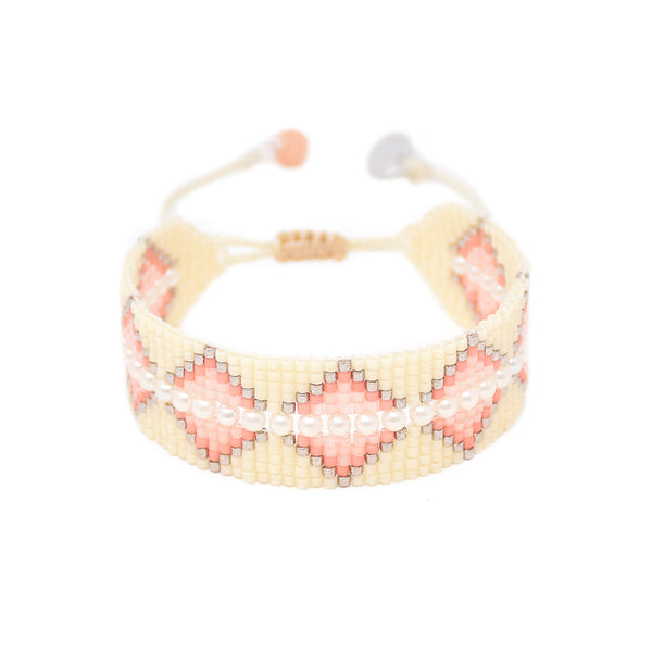 Metzi White/Pink Bracelet