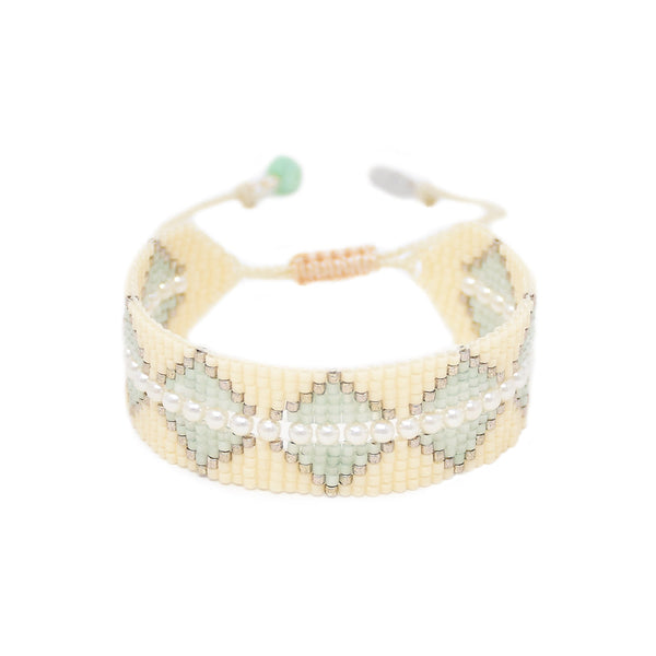 Metzi Silver/Mint Bracelet