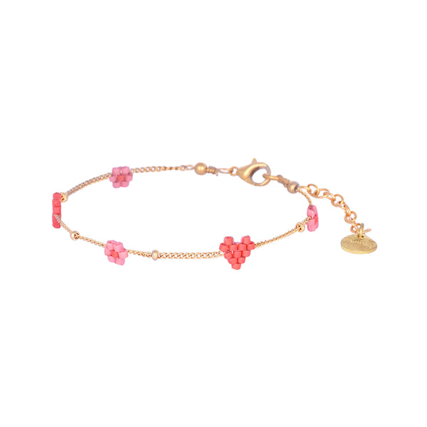 Heartsy Flowers adjustable bracelet