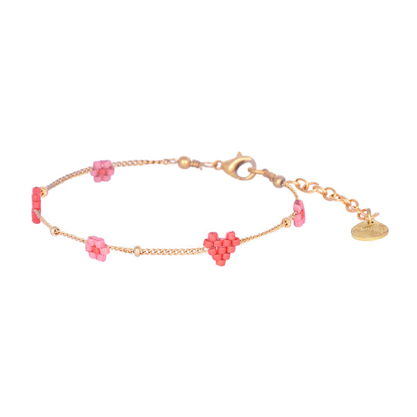 Heartsy Flowers adjustable bracelet