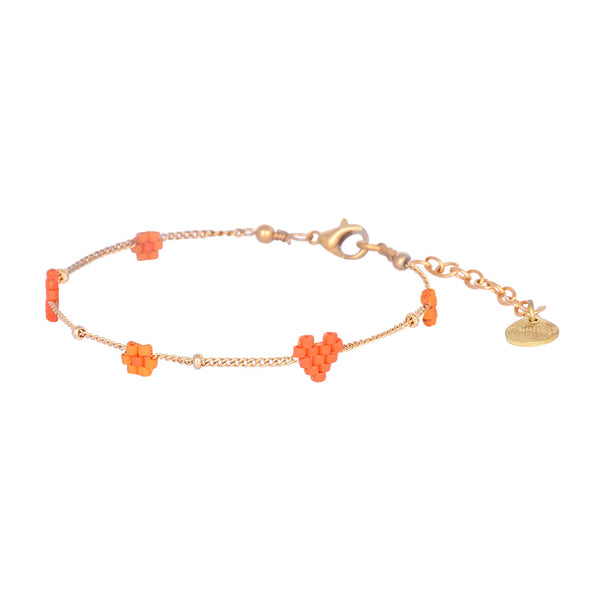 Heartsy Flowers adjustable bracelet