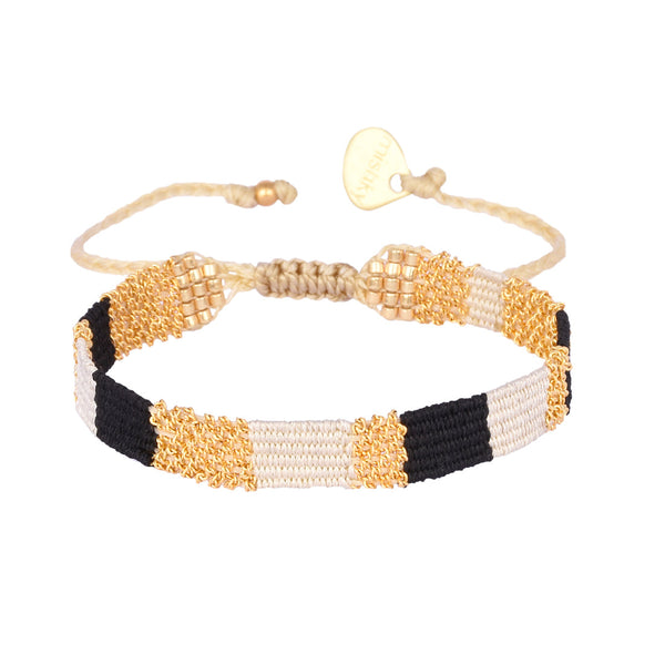 Tunez Chain Black/White Bracelet