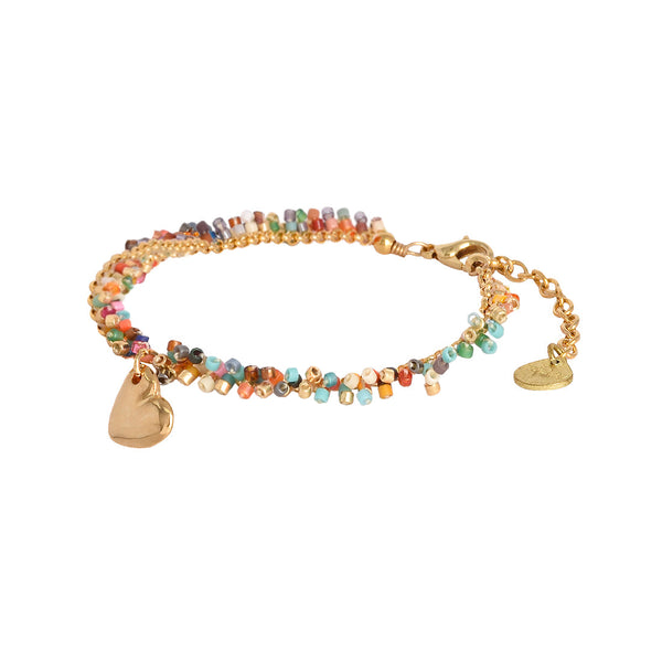 Flow Heart Multicolor Bracelet