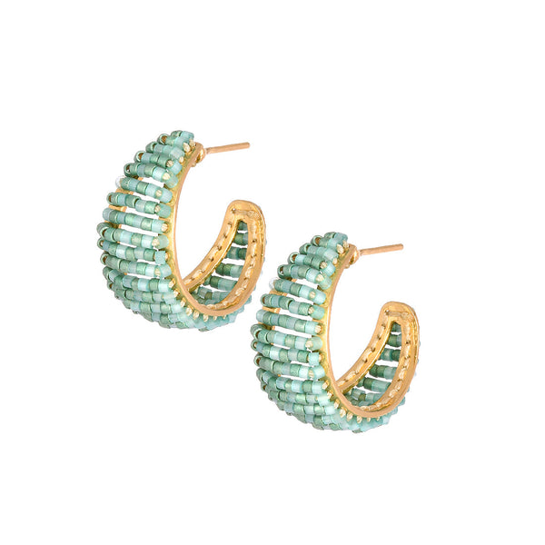 Pendientes verde pastel