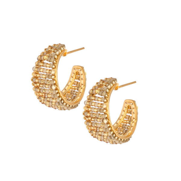 Pendientes de oro con forma de pastel