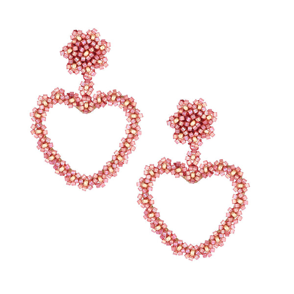 Sublime Heart stud earrings