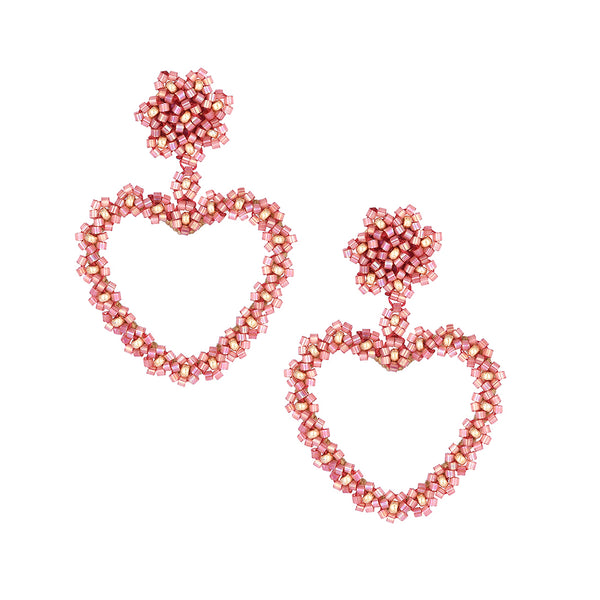 Sublime Heart stud earrings