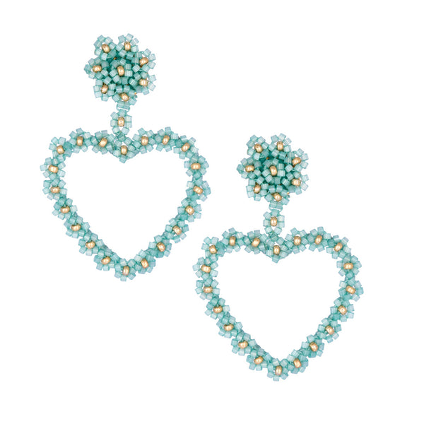 Sublime Heart stud earrings