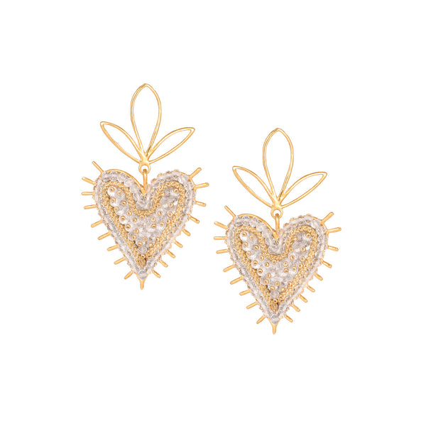 Mystic Heart stud earrings