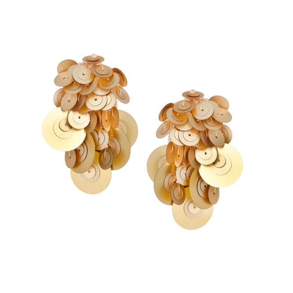 Paillettes stud earrings