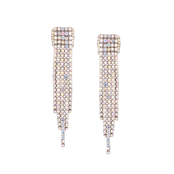 Glitter Cascade Stud Earrings