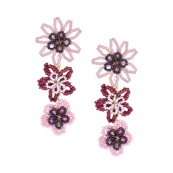 Pendientes de botón Dalhia