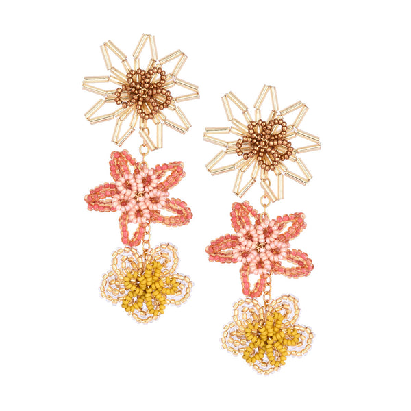 Pendientes de botón Dalhia