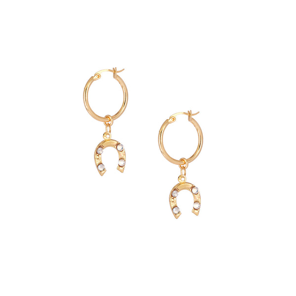 Pendientes de aro de herradura