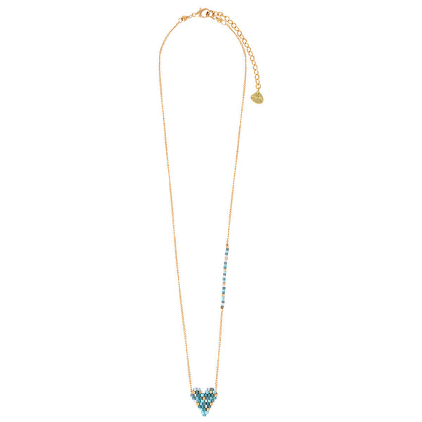 Collar azul Heartsy