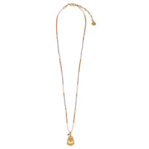 Collar ajustable con sombrero de vaquera