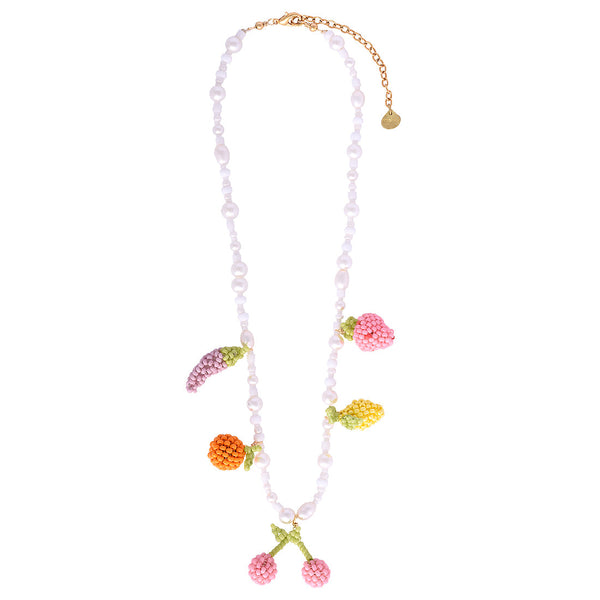 Frutty Pearls beaded pearly necklace