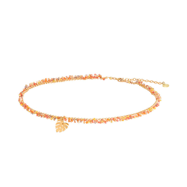 Collar naranja fluido