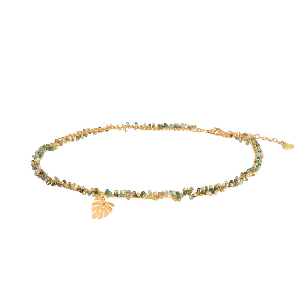 Collar verde fluido