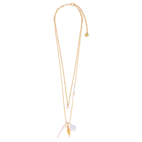 Collar de perla blanca de Baru