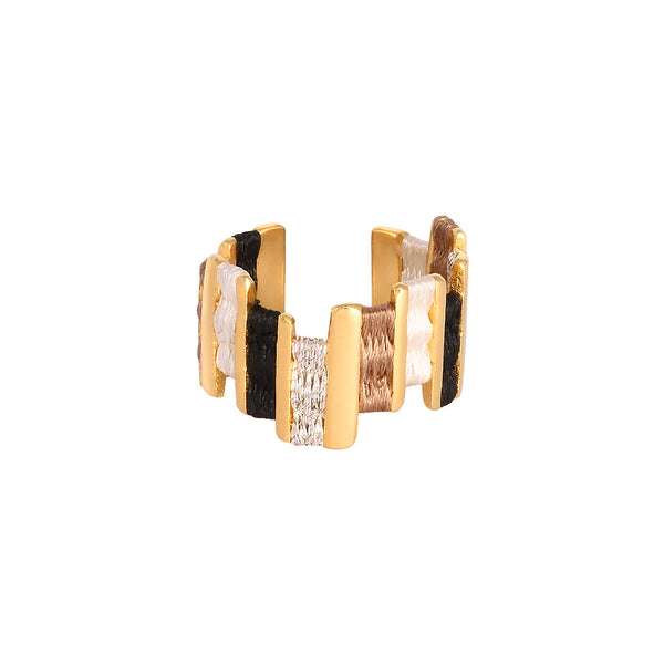 Tunez Black White Ring