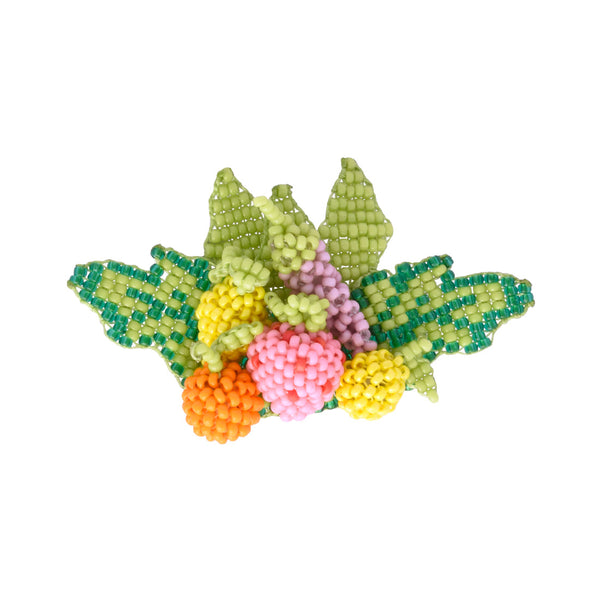 Fruit multicolor beaded Brooch