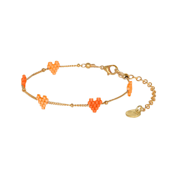 Heartsy Chain gold plated adjustable bracelet 12174