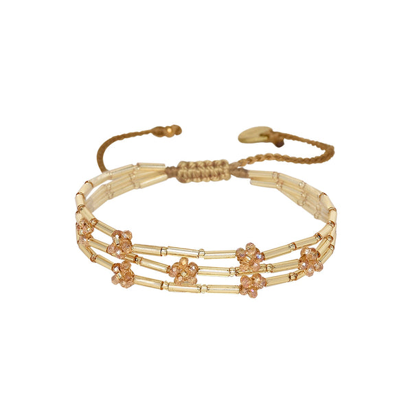 Bamboo Flowers adjustable bracelet 11770