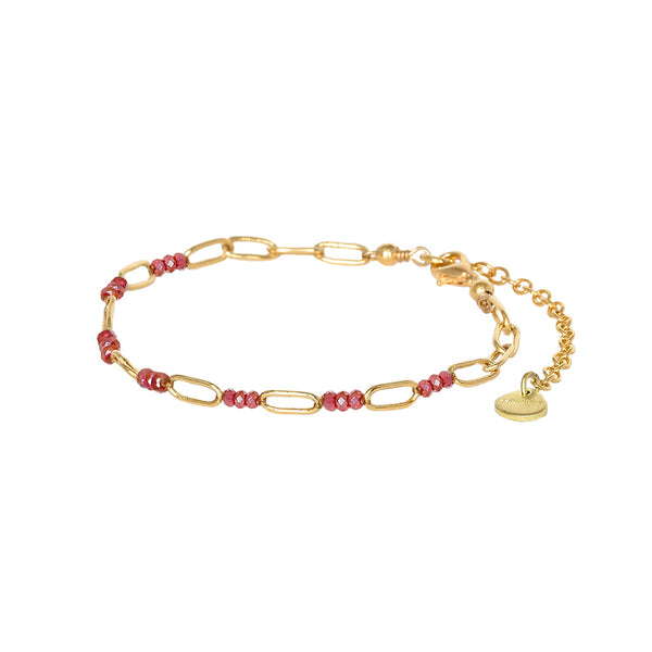 Linkys brass gold plated adjustable bracelet 11787
