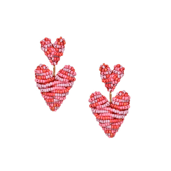 Puffy Heart stud earrings 11904