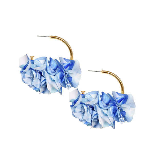 Gardenia hoop earrings 12206